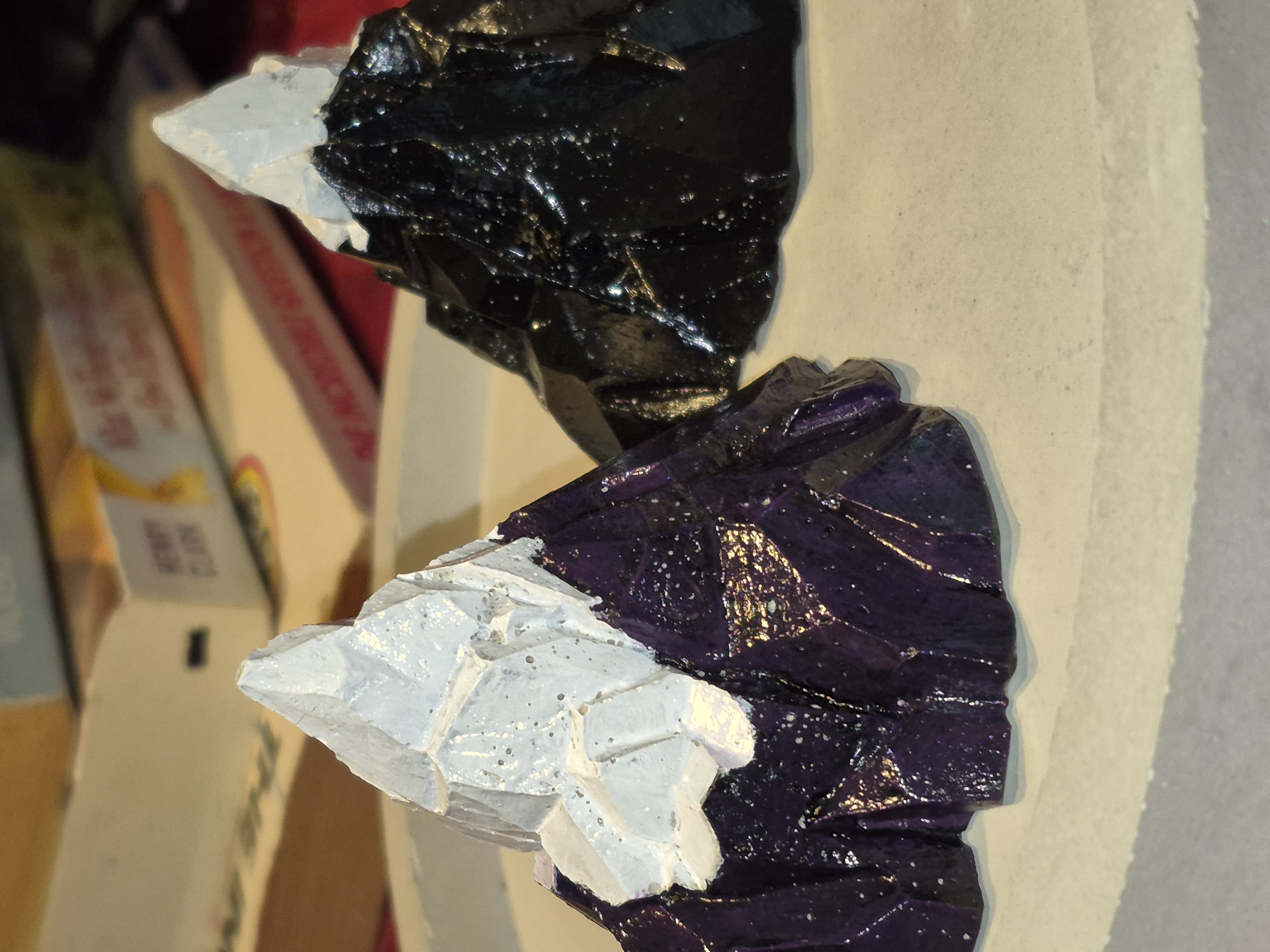 Concrete Mountain Hand Painted