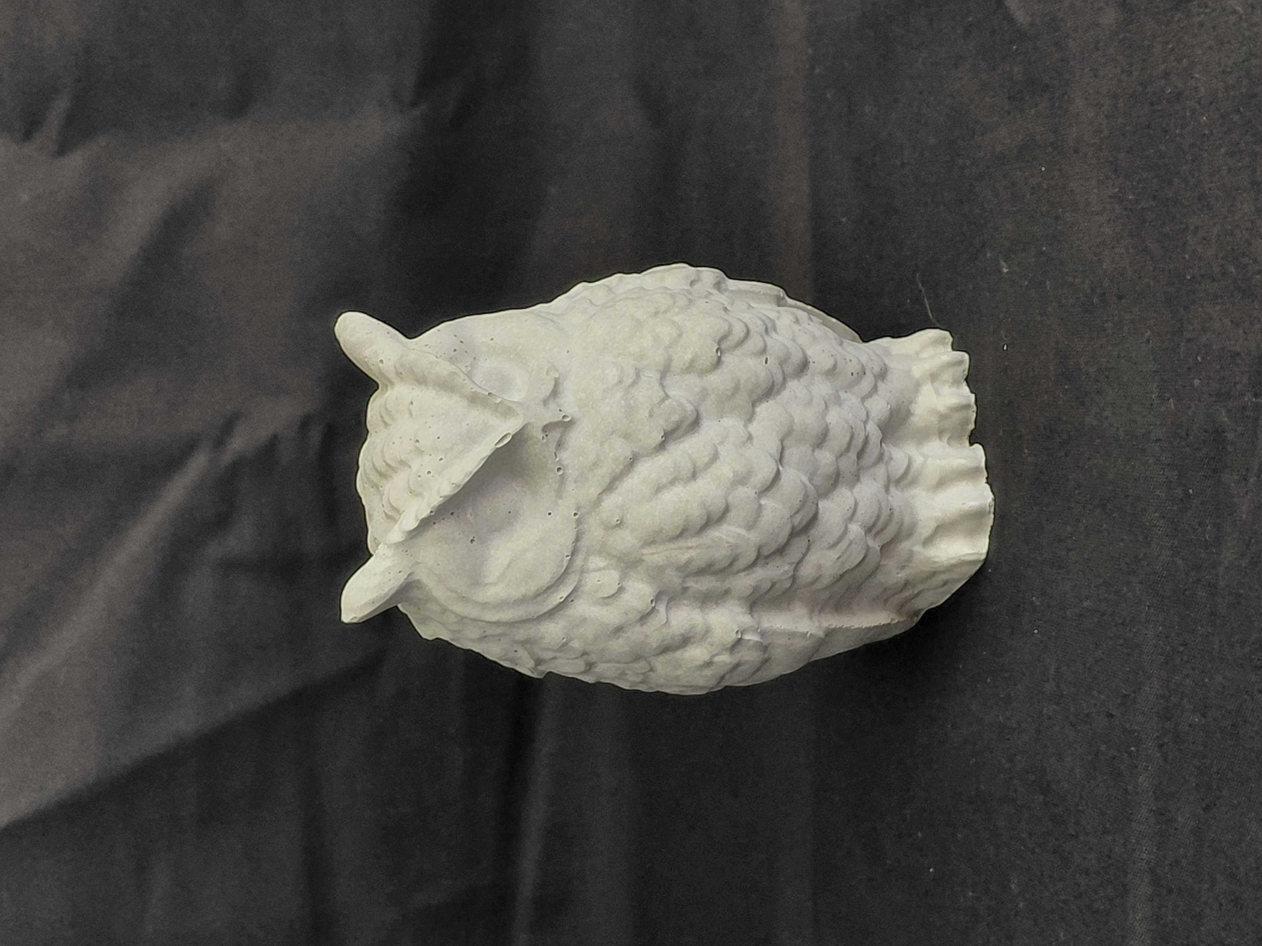 Concrete Owl Figurine