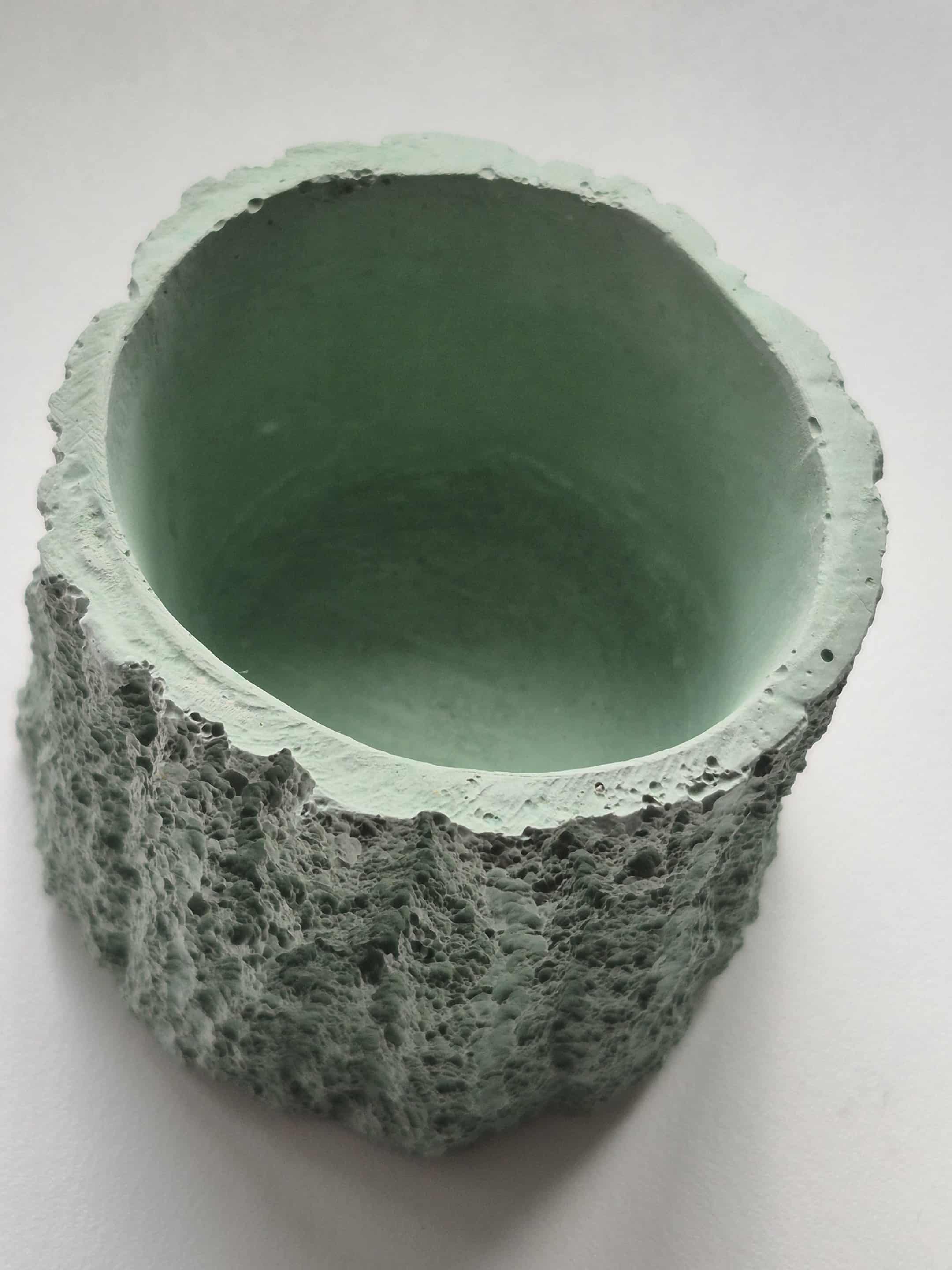 Jade Green Concrete Tree Stump