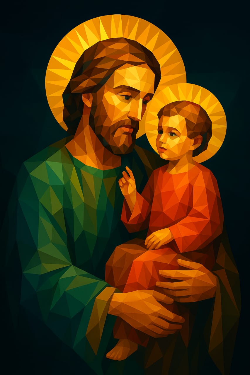 San José y el niño Jesús