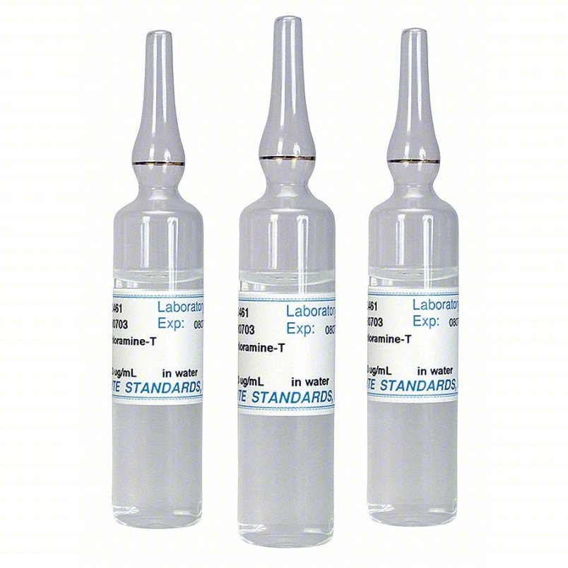 Chlorine Standard: ACS, 20 mL, 7080-50-4, 0.3%w/v Concentration, Std