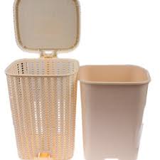 Plastic Laundry Basket with Lid