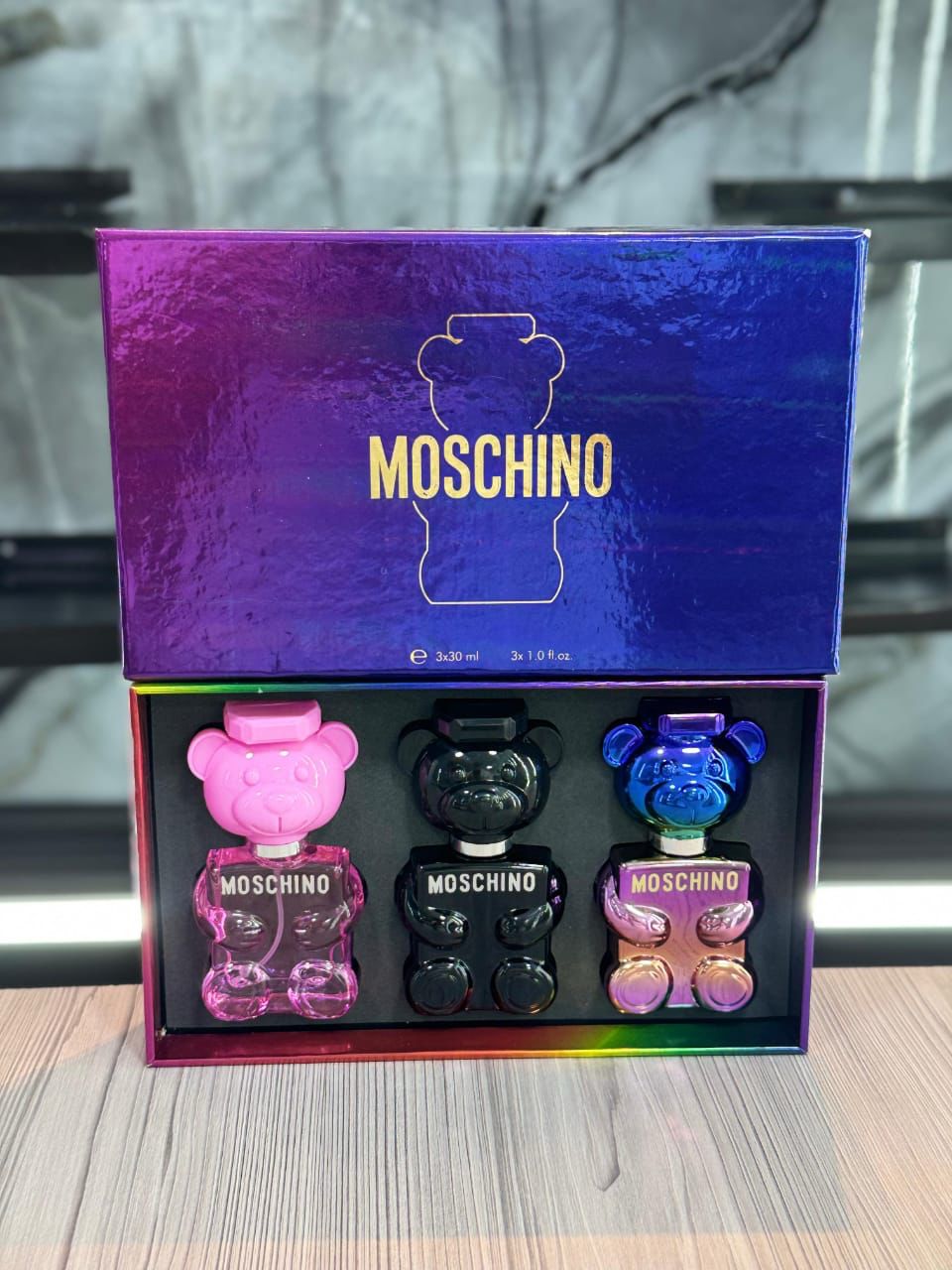 ESTUCHE MOSCHINO X3
