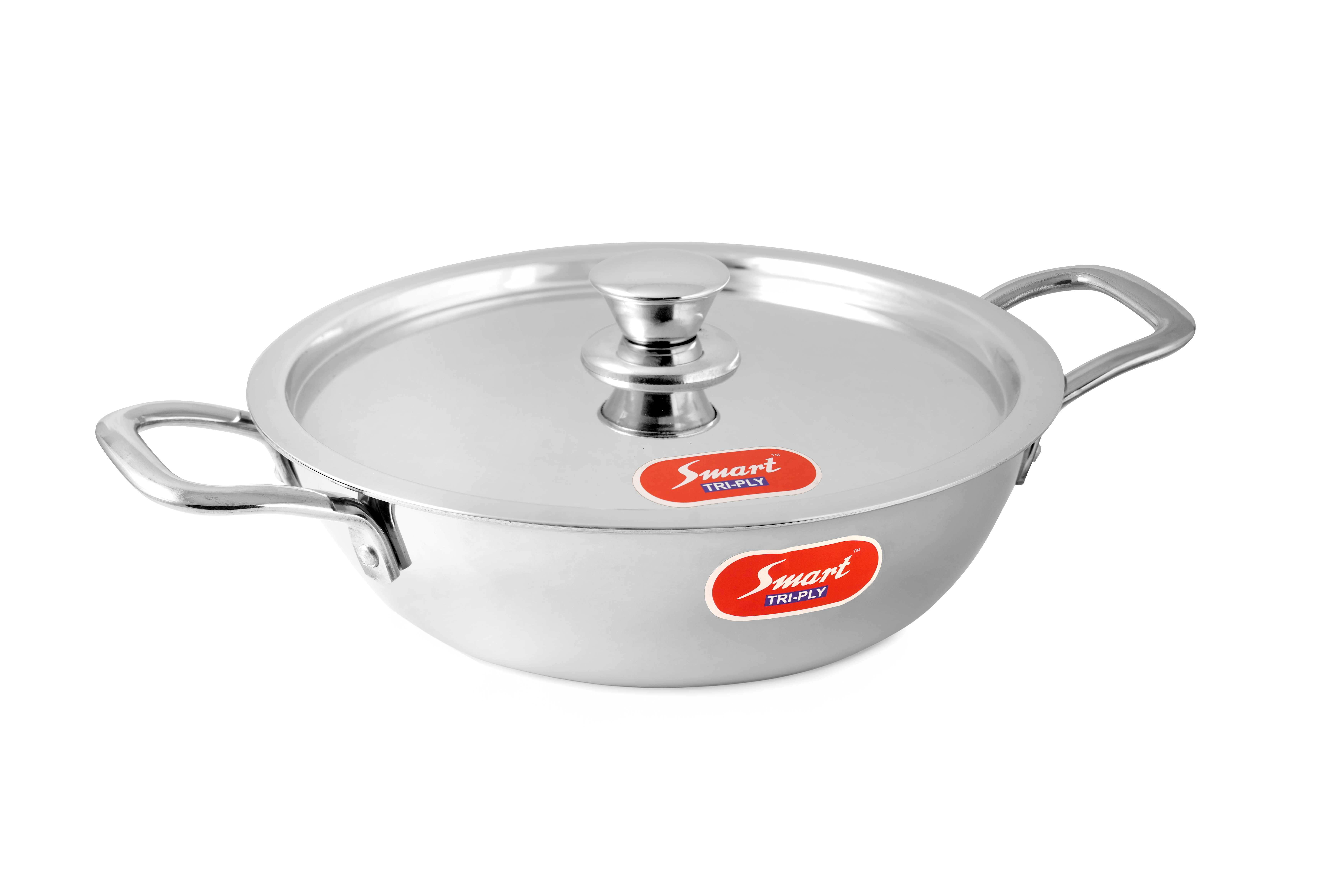 Tri-Ply - Kadai - With SS Lid