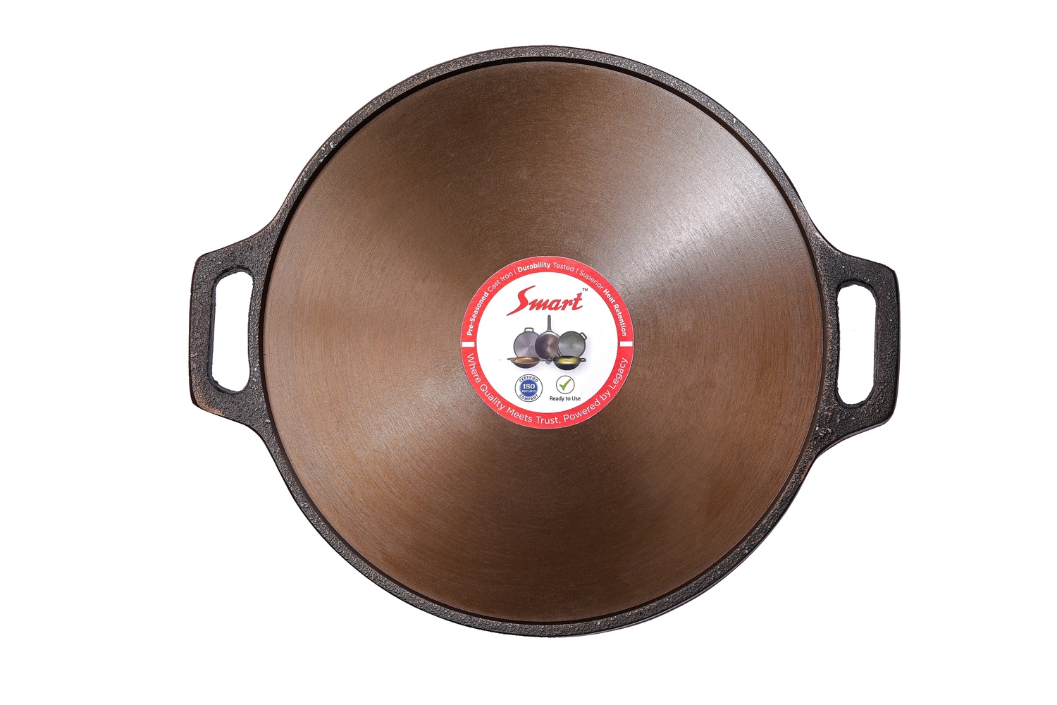 Pre-Seasoned - Cast Iron - Dosa Tawa - Double Handle