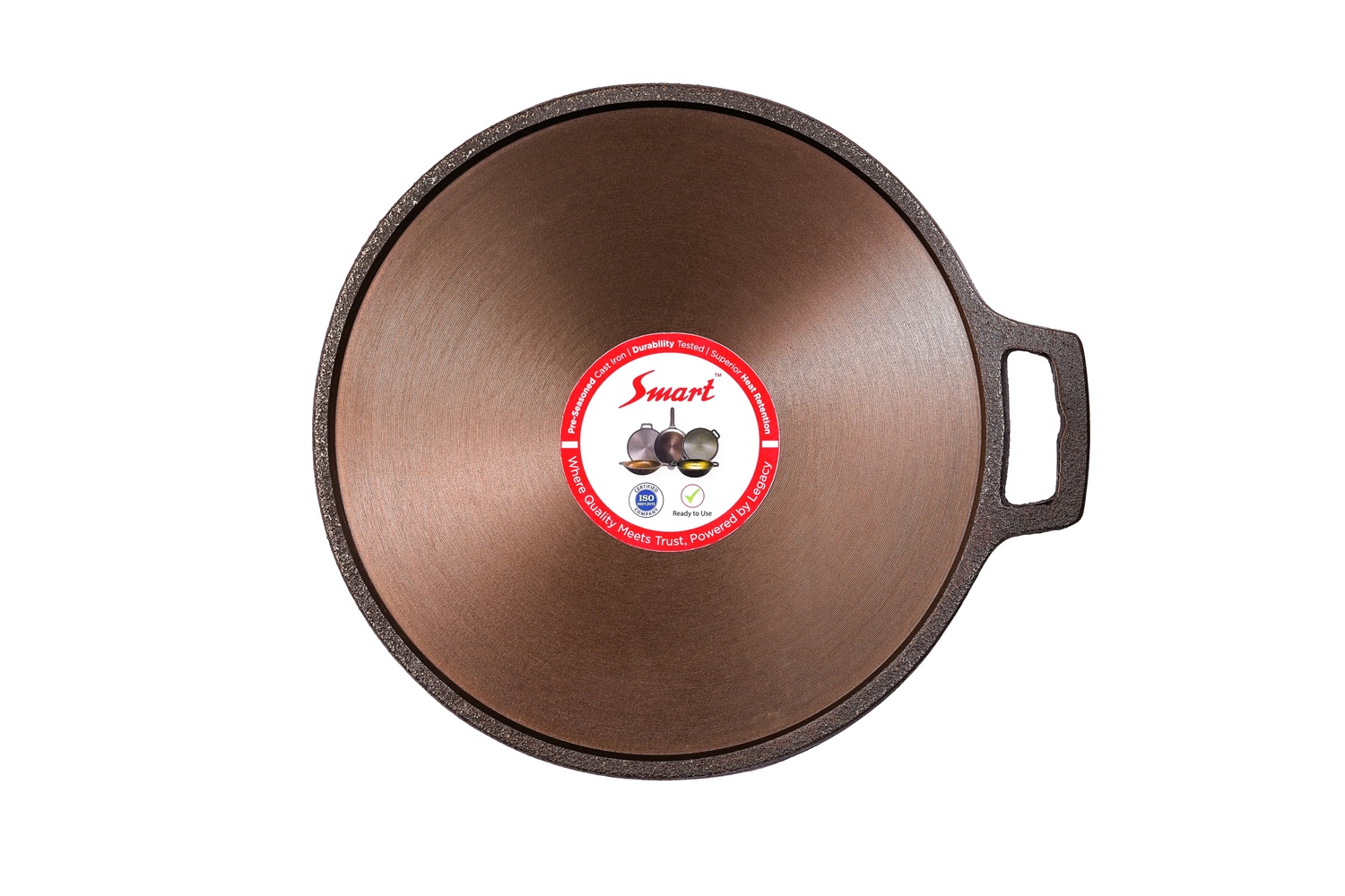 Pre-Seasoned - Dosa Tawa - Cast Iron - Long Handle 