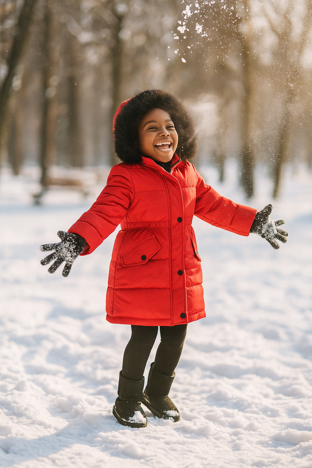 Red Winter Coat for Kids
