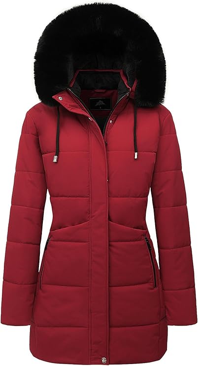 Women's Red Winter Coat