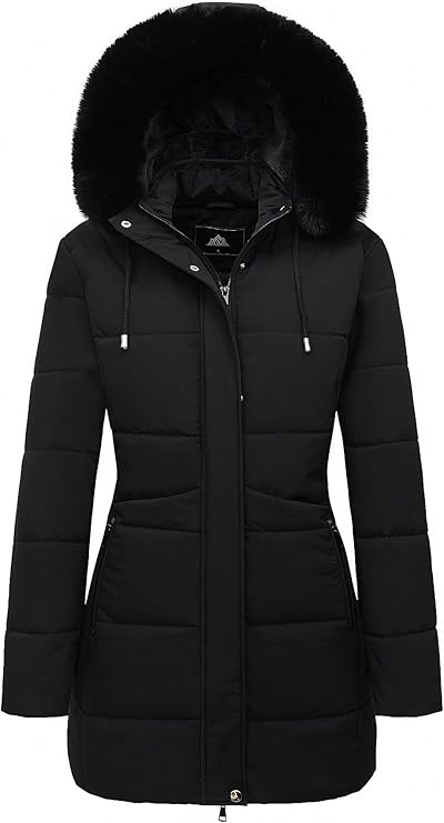 Women's Winter Parka with Fur Hood