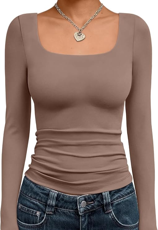 Women's Long Sleeve Ribbed Top
