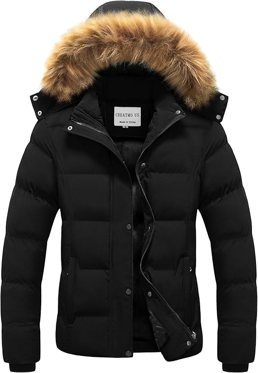 Black Winter Puffer Jacket