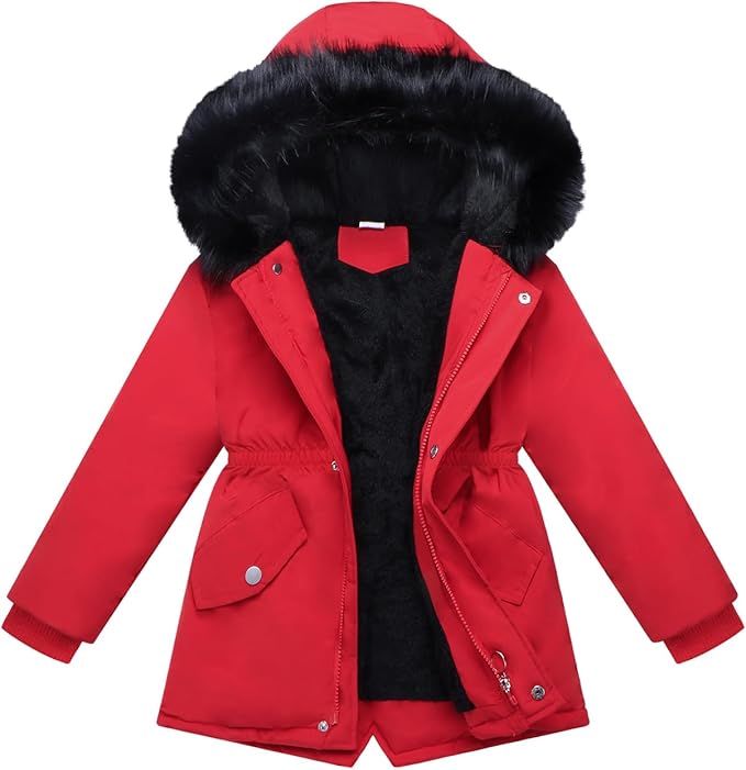 Red Winter Coat for Kids