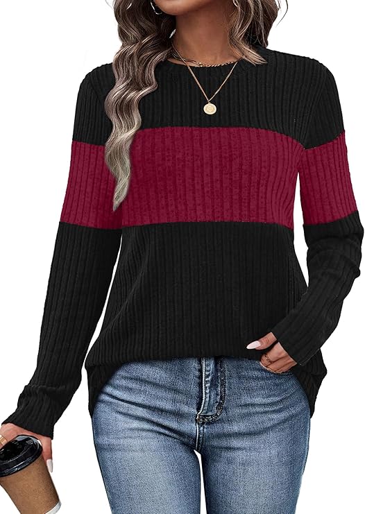 Women’s Color Block Knit Sweater
