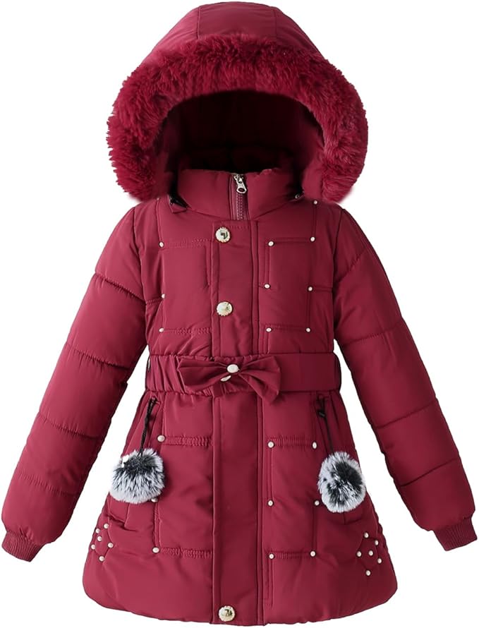 Girls’ Red Winter Coat