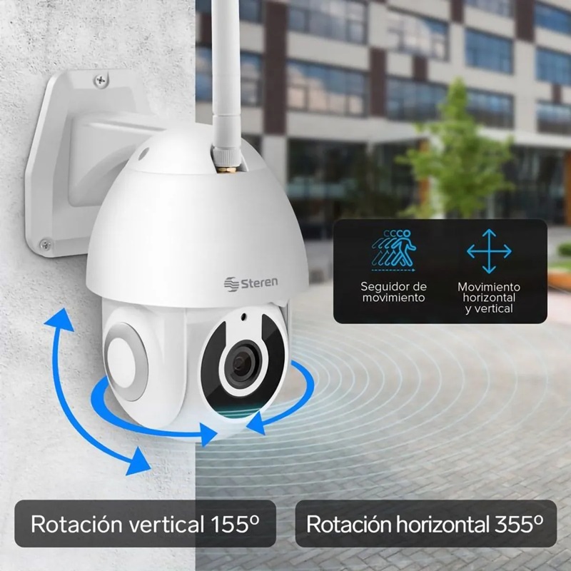 Cámara de seguridad outdoor / WiFi Full HD / rastreo de movimiento - STEREN