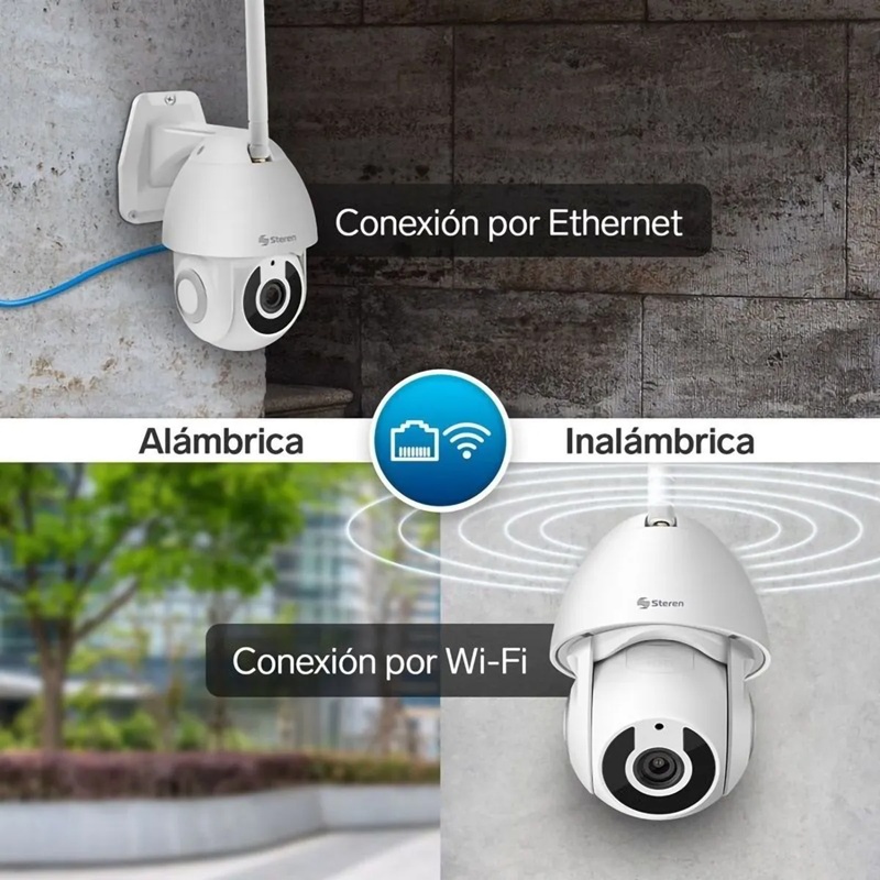 Cámara de seguridad outdoor / WiFi Full HD / rastreo de movimiento - STEREN