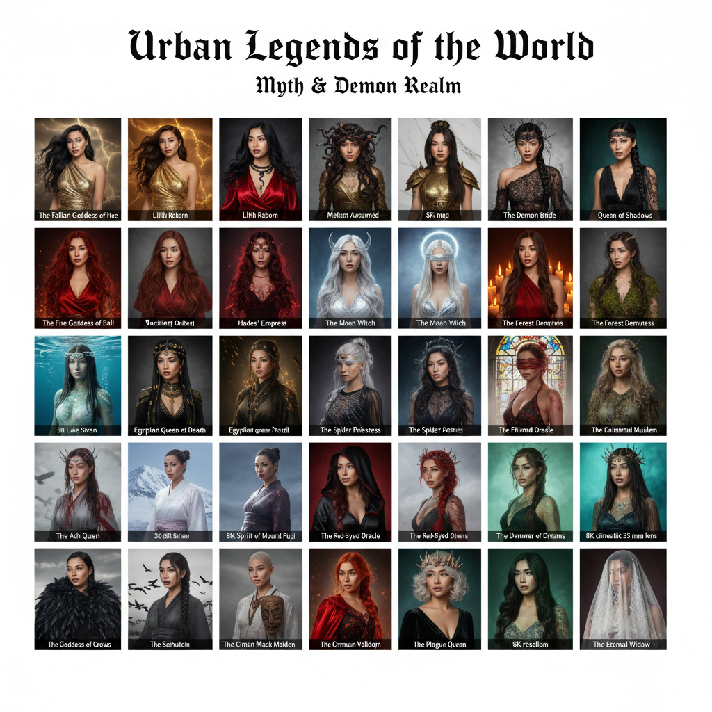 Urban Legends of the World Poster: Myth & Demon Realm