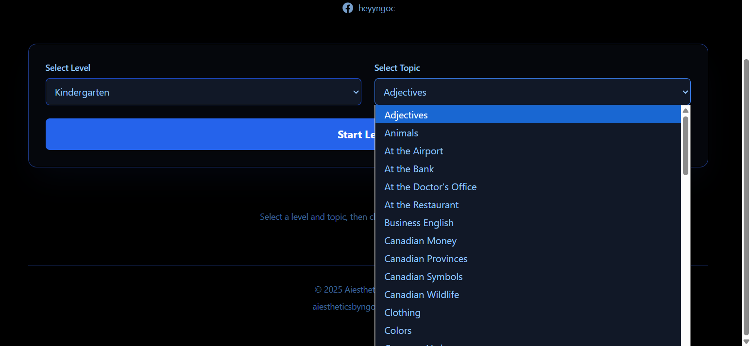 App dạy tiếng Anh