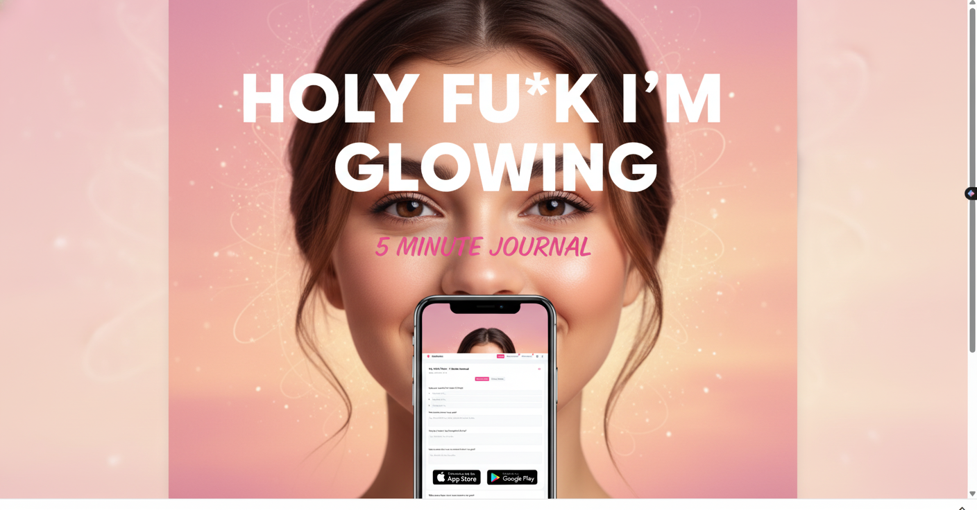 Holy Fu*k I'm Glowing 5 Minute Journal