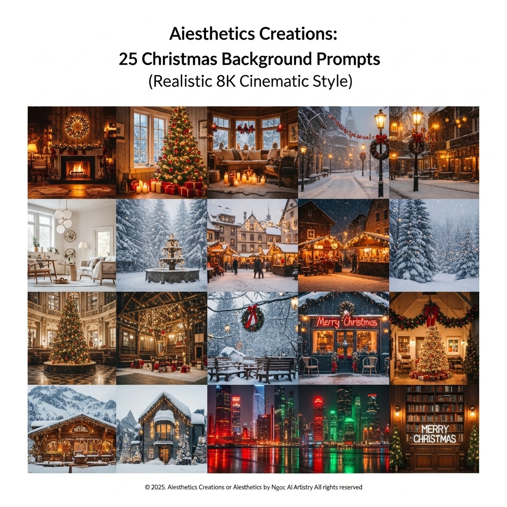 25 Christmas Background Cinematic Style 