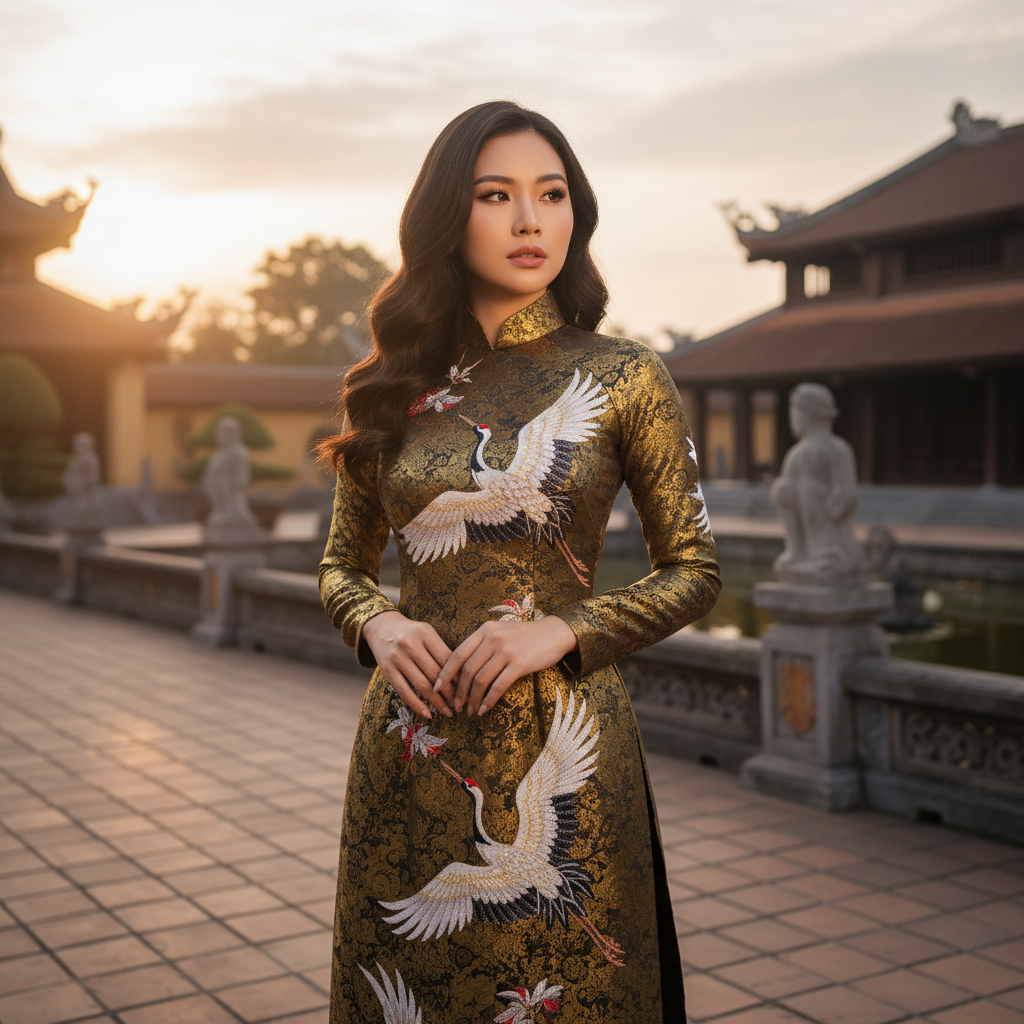 Traditional Vietnamese Ao Dai Prompt 