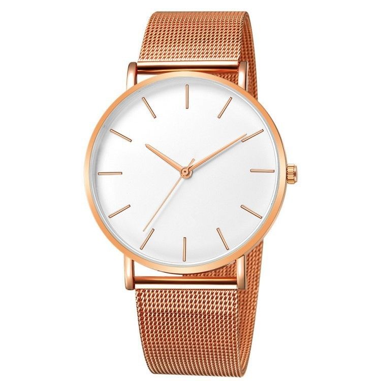 Minimalist Rose Gold Wristwatch