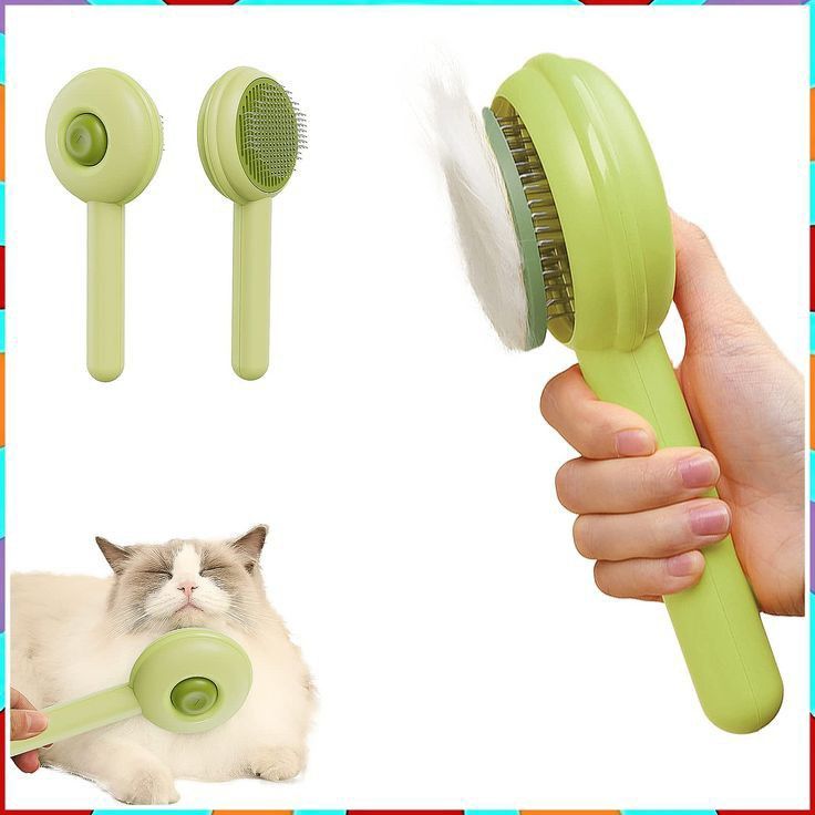 Self-Cleaning Pet Grooming Brush