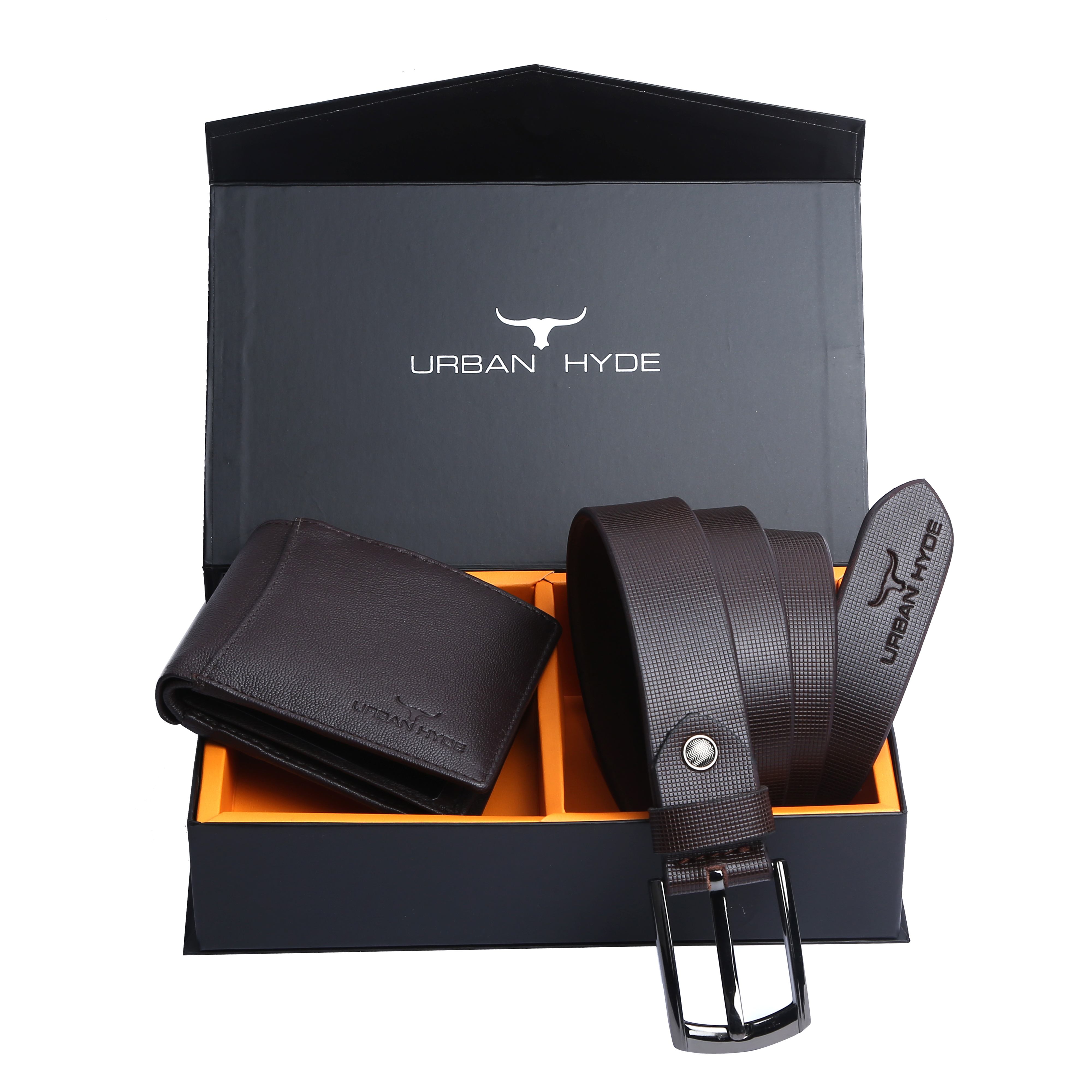 Urban Hyde Leather Wallet and Belt Gift Set