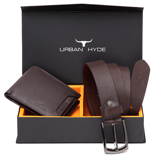 Urban Hyde Men's Wallet and Belt Gift Set