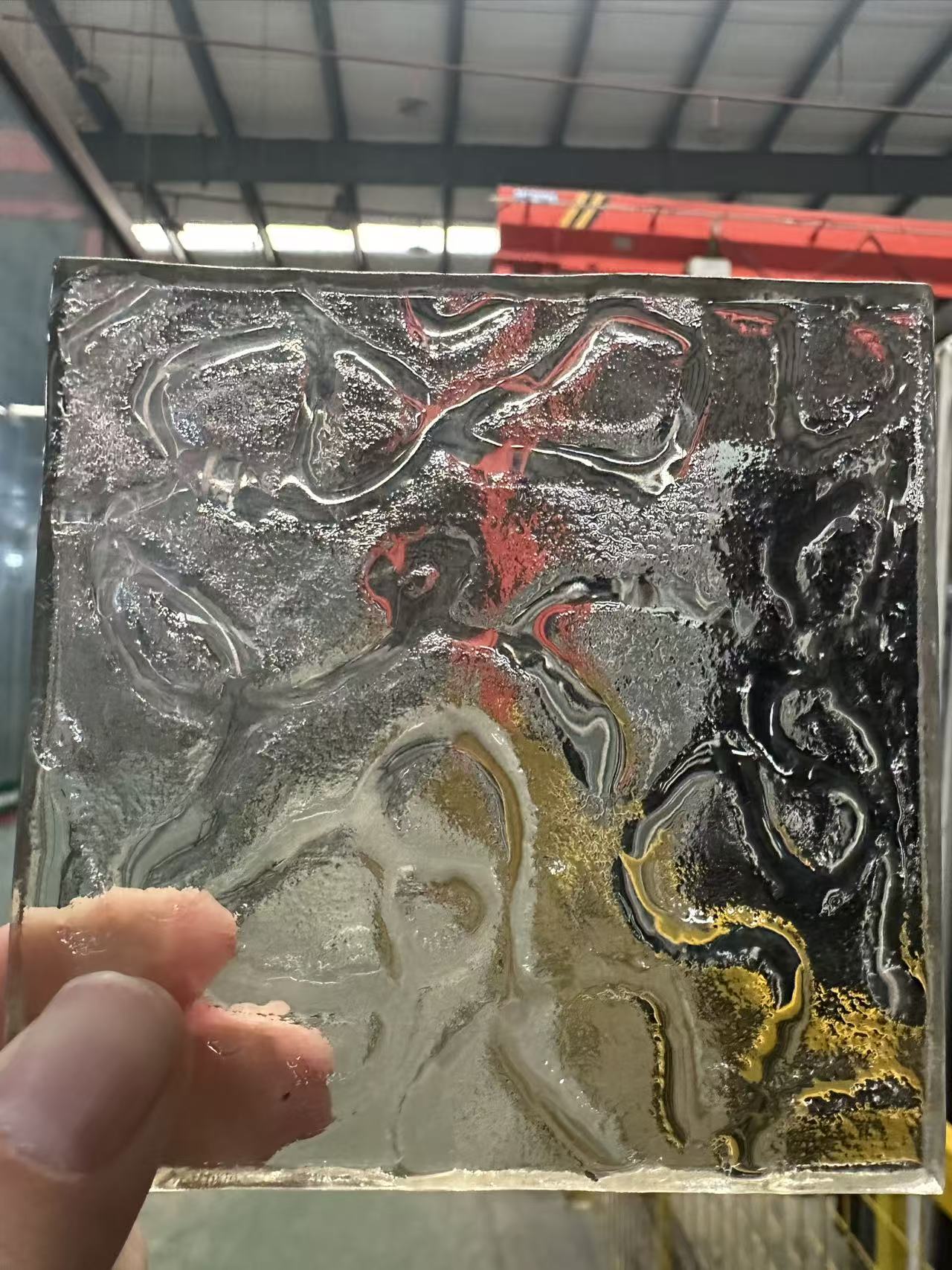 Hot melt glass