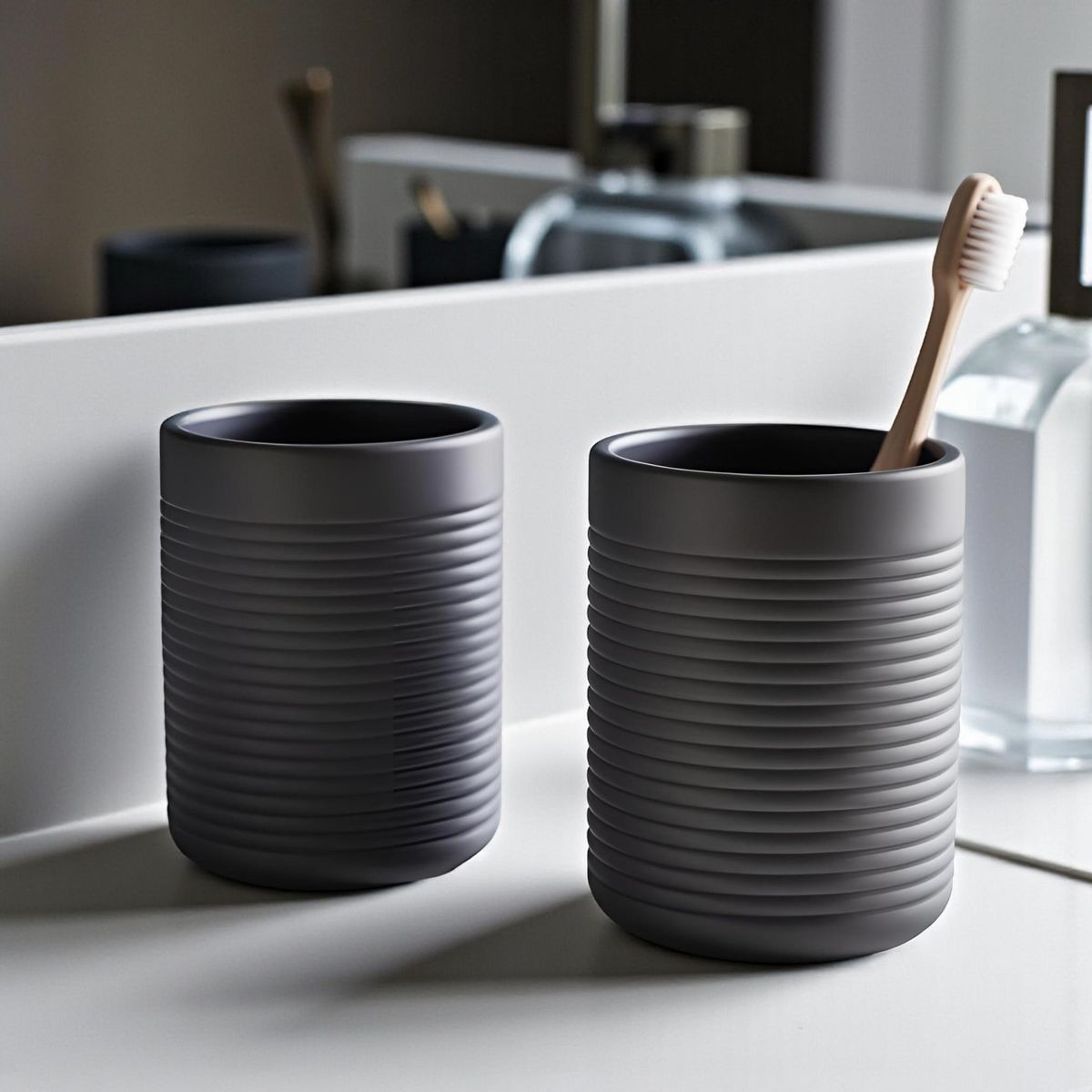 Modern Toothbrush Holder Set