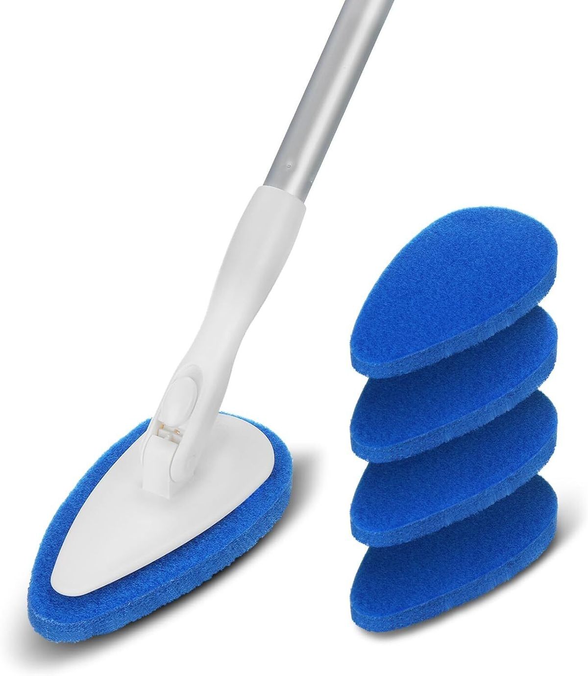Multipurpose Cleaning Scrubber with Reusable Pads