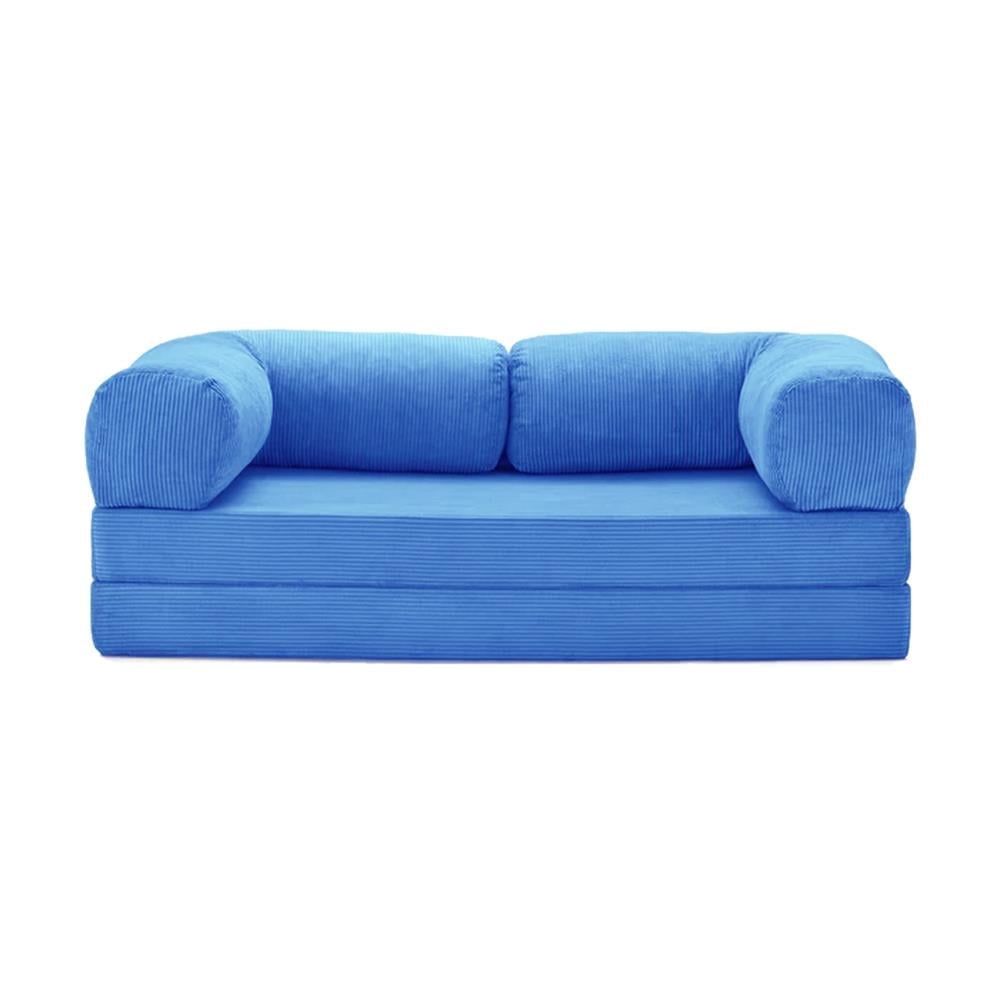 Blue Convertible Sofa