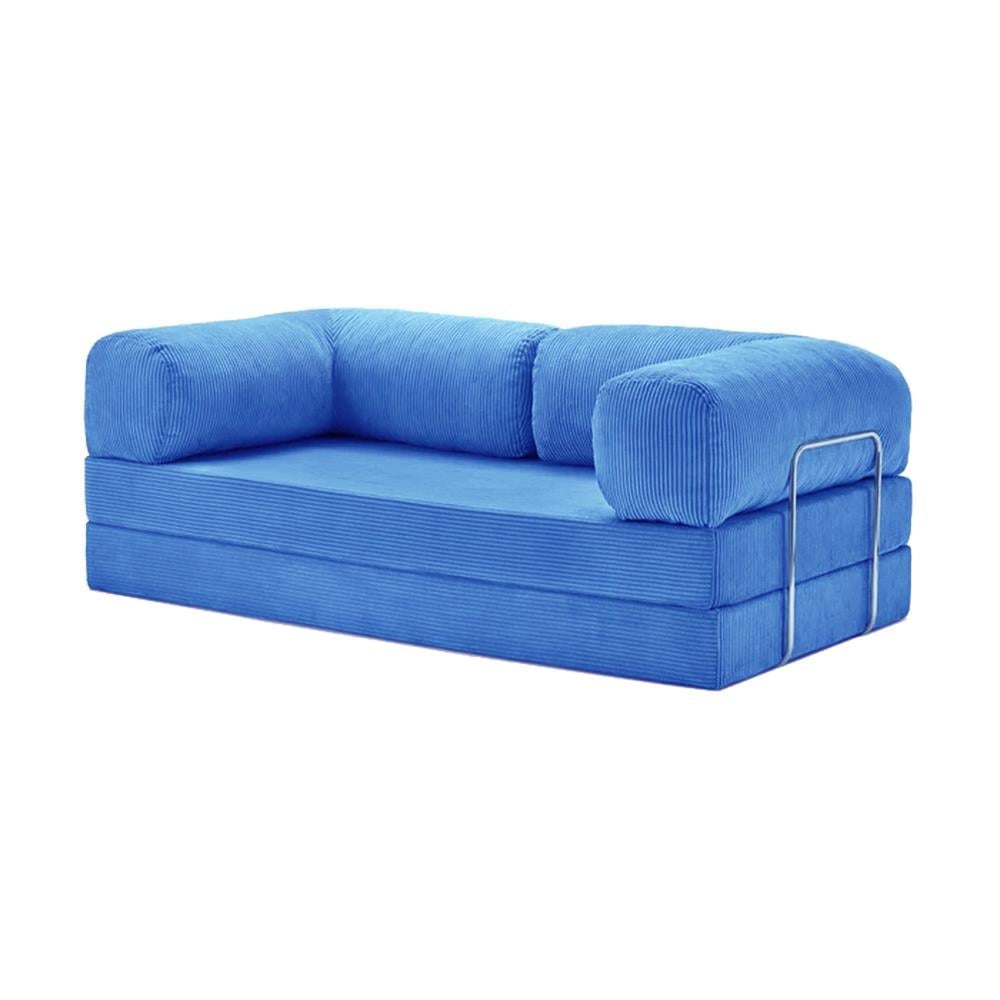 Blue Convertible Sofa
