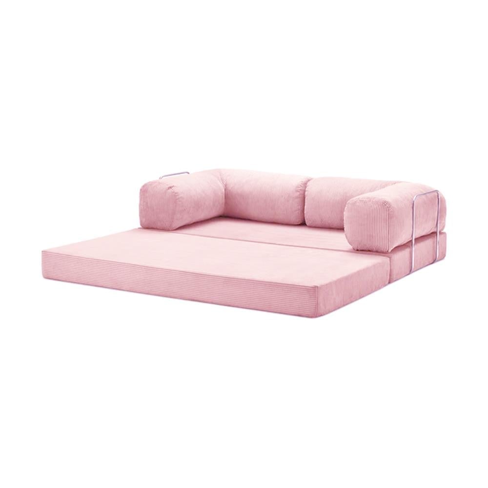 Modern Pink Modular Sofa Bed