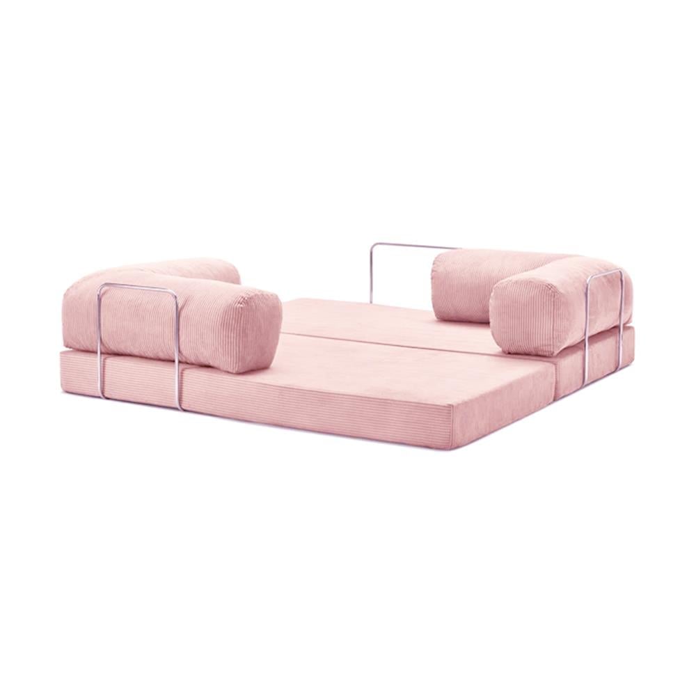 Modern Pink Modular Sofa Bed
