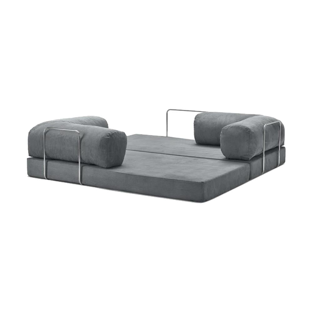 Modern Gray Corduroy Sofa