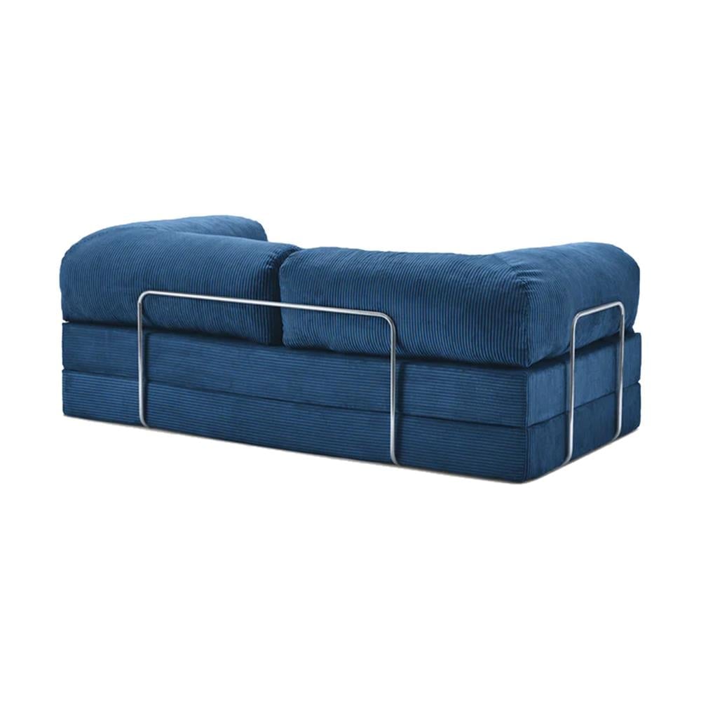 Blue Corduroy Sofa