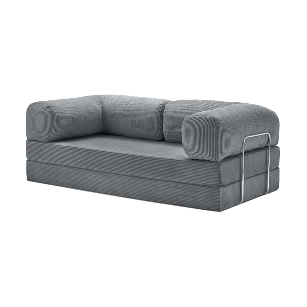Modern Gray Corduroy Sofa