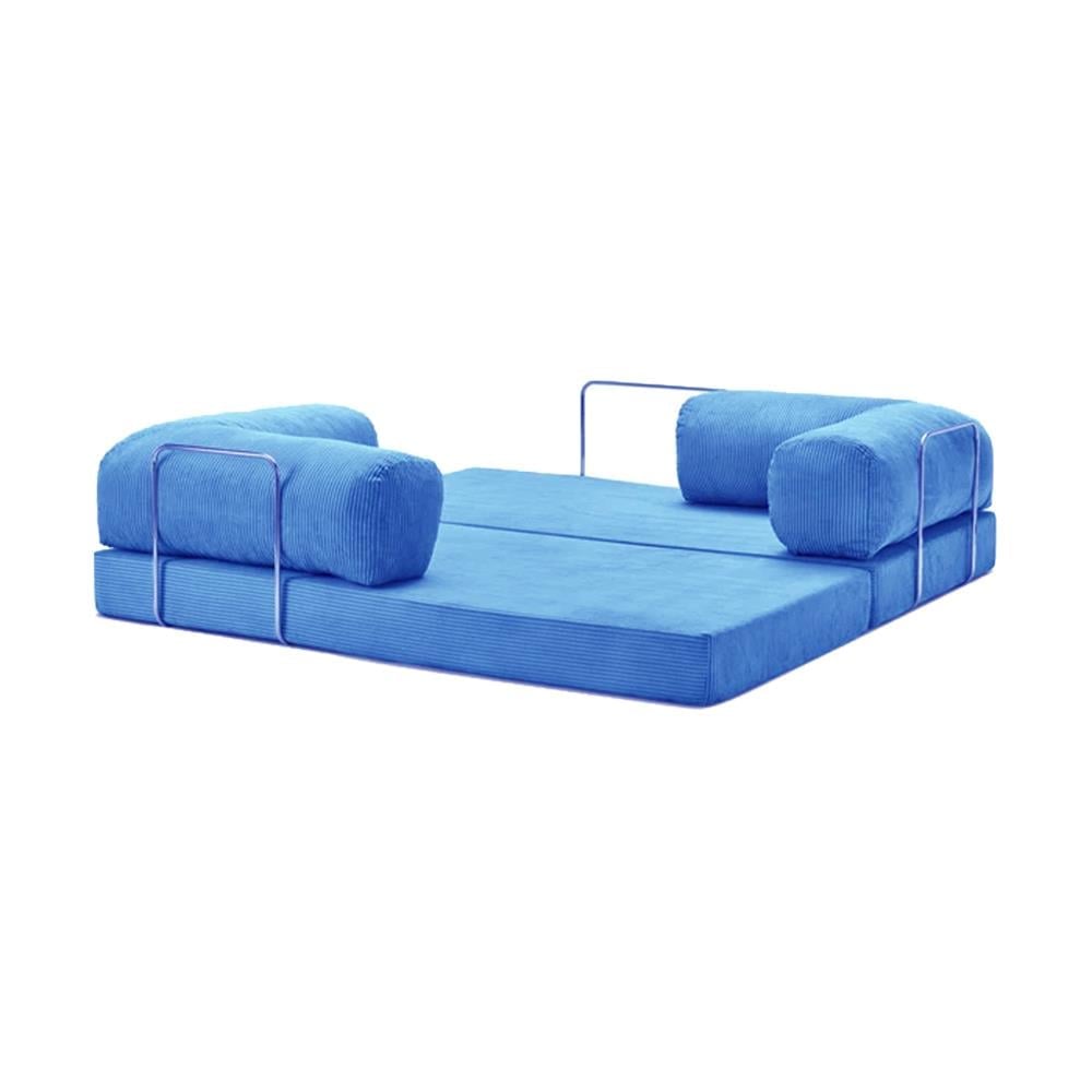 Blue Convertible Sofa