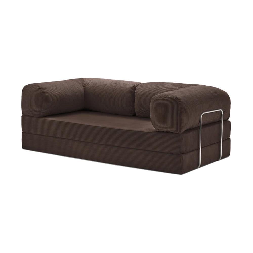 Modern Brown Corduroy Sofa