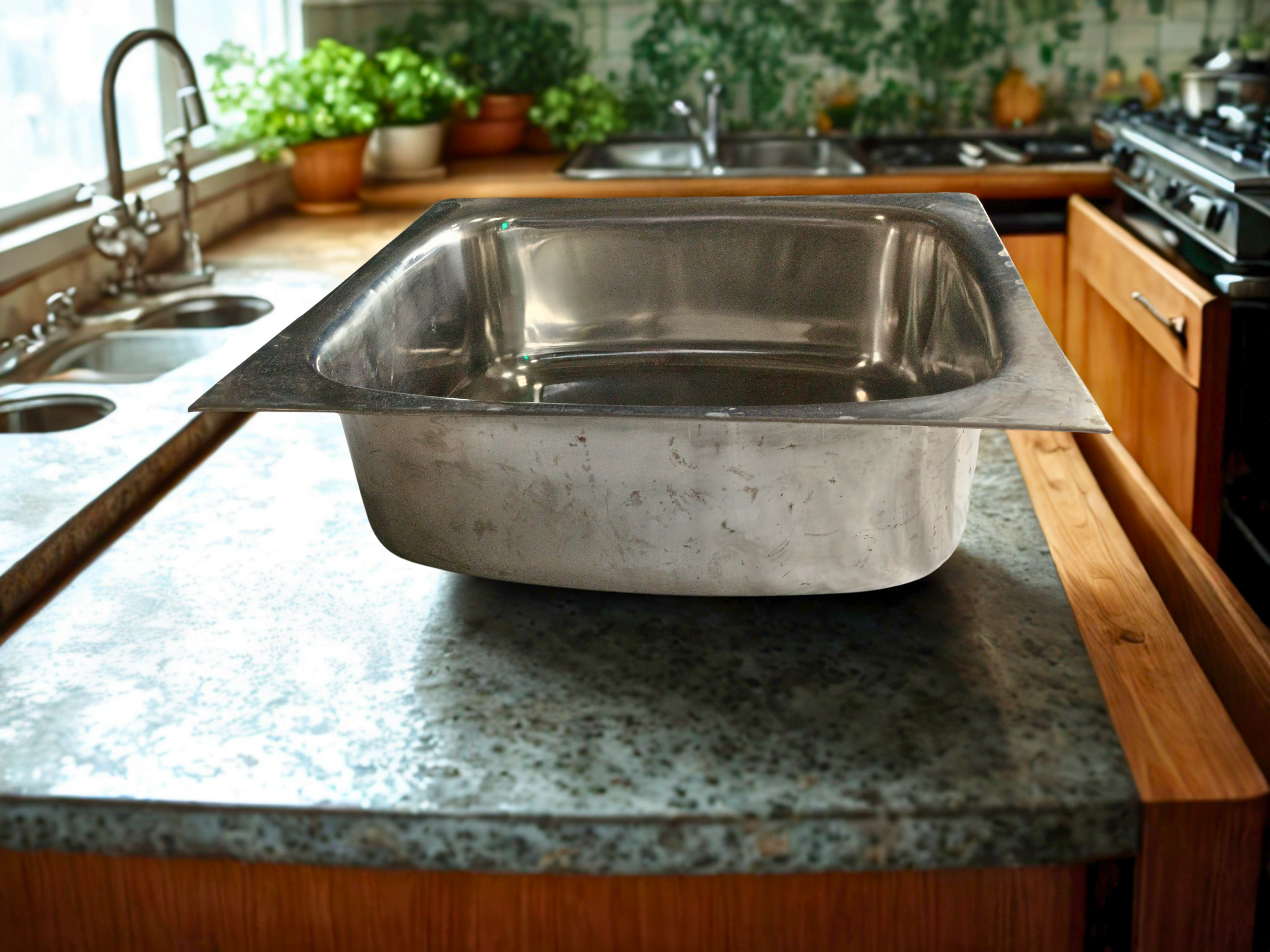 Stainless Steel Kitchen Sink (18x16x8)