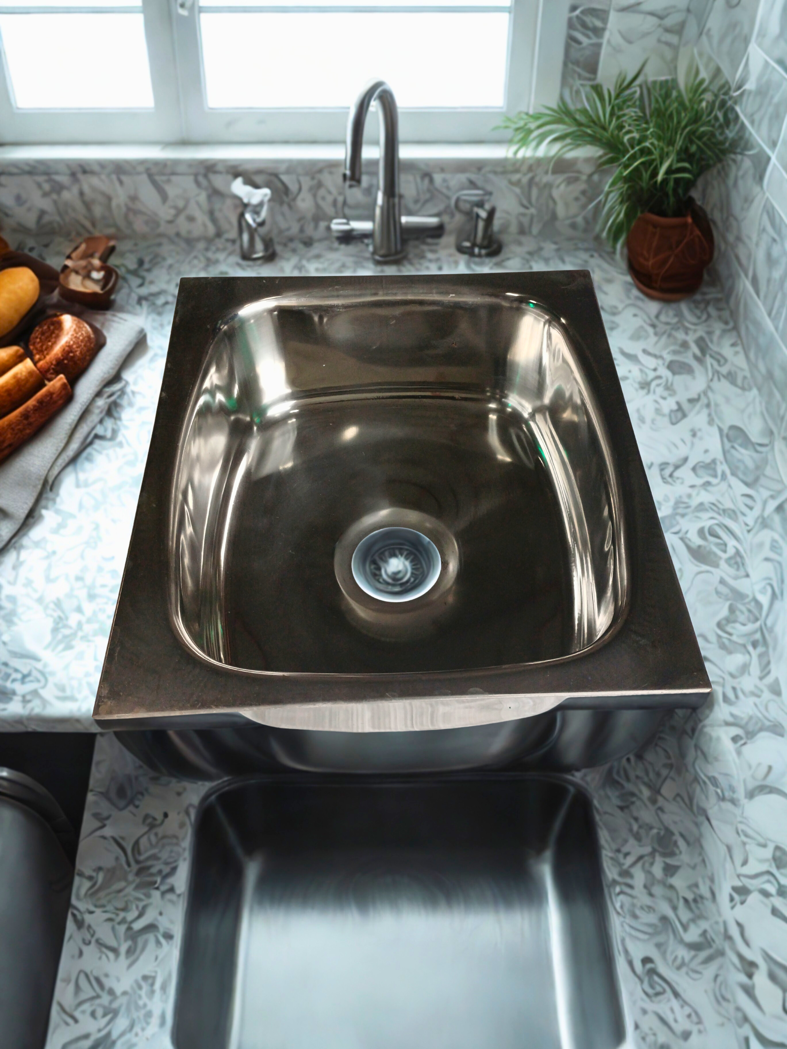 Stainless Steel Kitchen Sink (24x18x6)