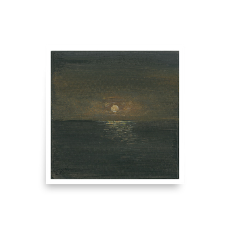 'Moonset' Print