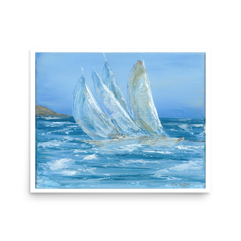'Sailing Boats' Print