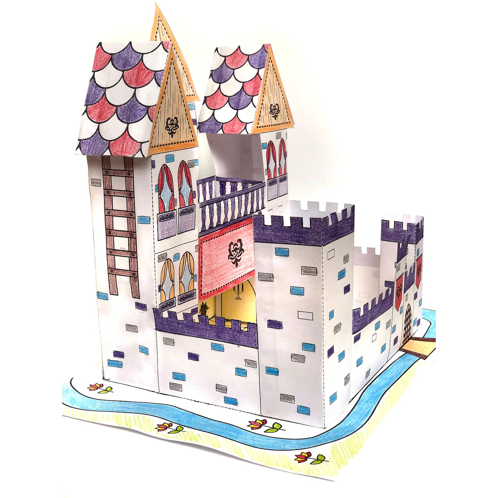 🏰 Castelo Mágico de Papel 3D – Kit para Imprimir e Montar