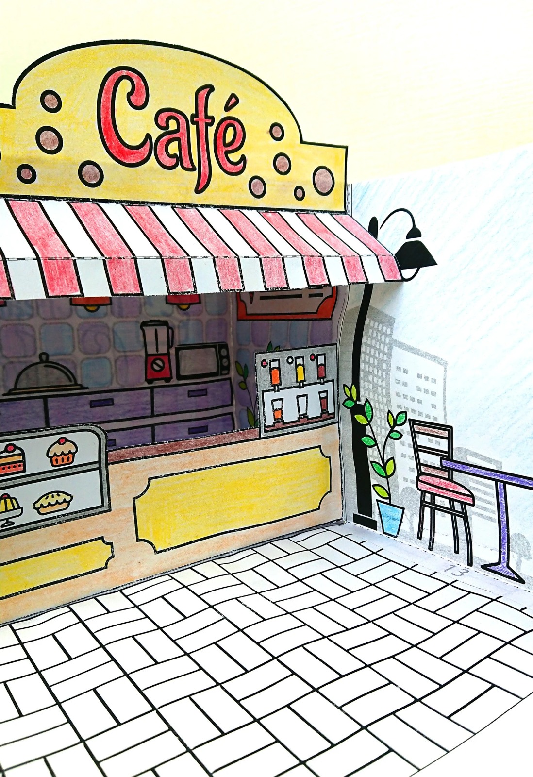 Mini Café de Papel 3D – Kit para Imprimir e Montar