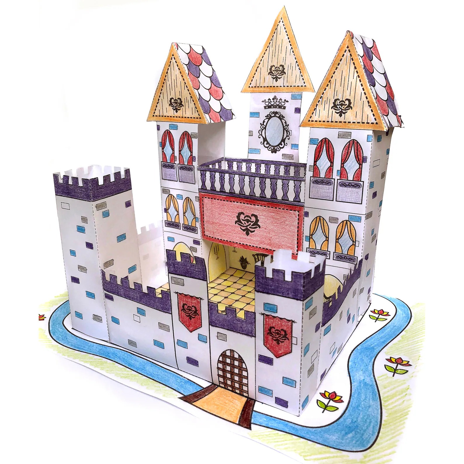 🏰 Castelo Mágico de Papel 3D – Kit para Imprimir e Montar