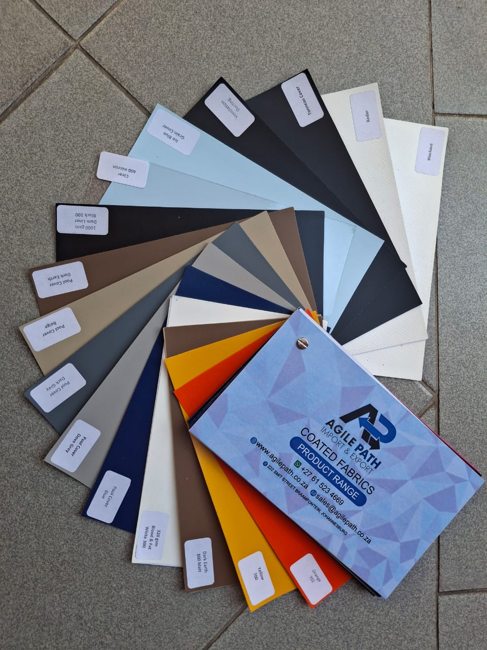 Coated Fabric Swatch Book