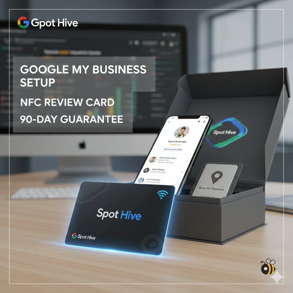 Google Business Setup, NFC Card & Guarantee by Spot Hive